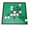 Магнитная серебряная доска для стратегии реверси со складной доской и фишками для дома и путешествий