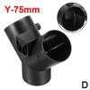 60mm/75mm Y T Car Heater Air Vent Ducting Piece Exhaust Connector Dual Closable Open Regulatin For Webasto Diesel Parking Heate