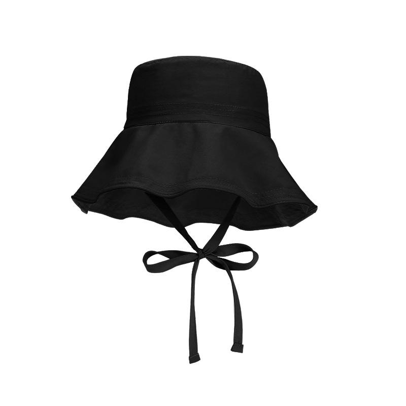 Ветрозащитная шляпа-ведро на шнуровке, летняя, для путешествий на открытом воздухе, с козырьком, детская, с большими полями, универсальная, модная, солнцезащитная шляпа