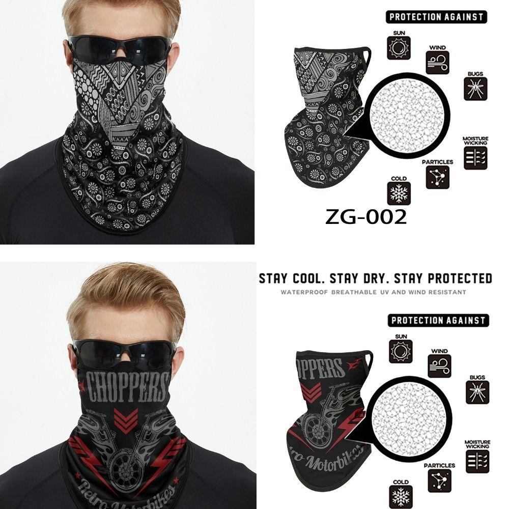 Ear-hanging Cycling Face Scarf Sun Protection Motorcycle Headscarf Hiking Camping