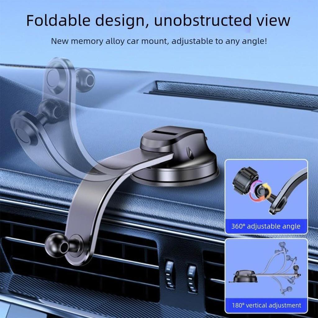 Car Mount Hands-Free Suction Cup Stand 360 Degree Rotation Car Phone Holders For Travel Truck Dashboard Windshield Drivers