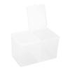 2 Grids Cotton Pads Swabs Container Nail Polish Glitter Powder Organizer Storage Box