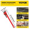 Pipe Wrench, 60 inch, Heavy Duty Cast Iron Straight Plumbing Wrench, Adjustable Plumber Tool for Sink Faucet Toilet Bowl Bathroom Kitchen Drainer