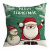 Рождественская наволочка Мультяшный Санта Клаус Дом Диван Автомобильная подушка Наволочка с принтом