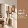 3pcs Wooden Wooden Wall Hooks Space Saving Home Organizer Heavy Duty Wall Hanging Hanger  Porch