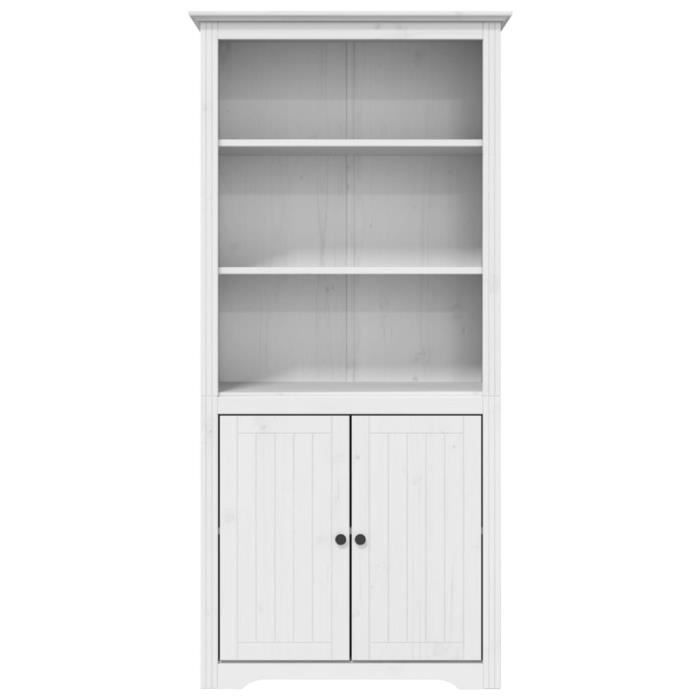 VidaXL Bibliothèque BODO blanc 80 x 40 x 172 cm bois de pin massif 355056
