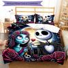 3pcs The Nightmare Before Christmas Bedding Set Duvet Cover Closure Includes 1 Duvet Cover & 2 Pillowcases, Soft and Comfortable for All Seasons.