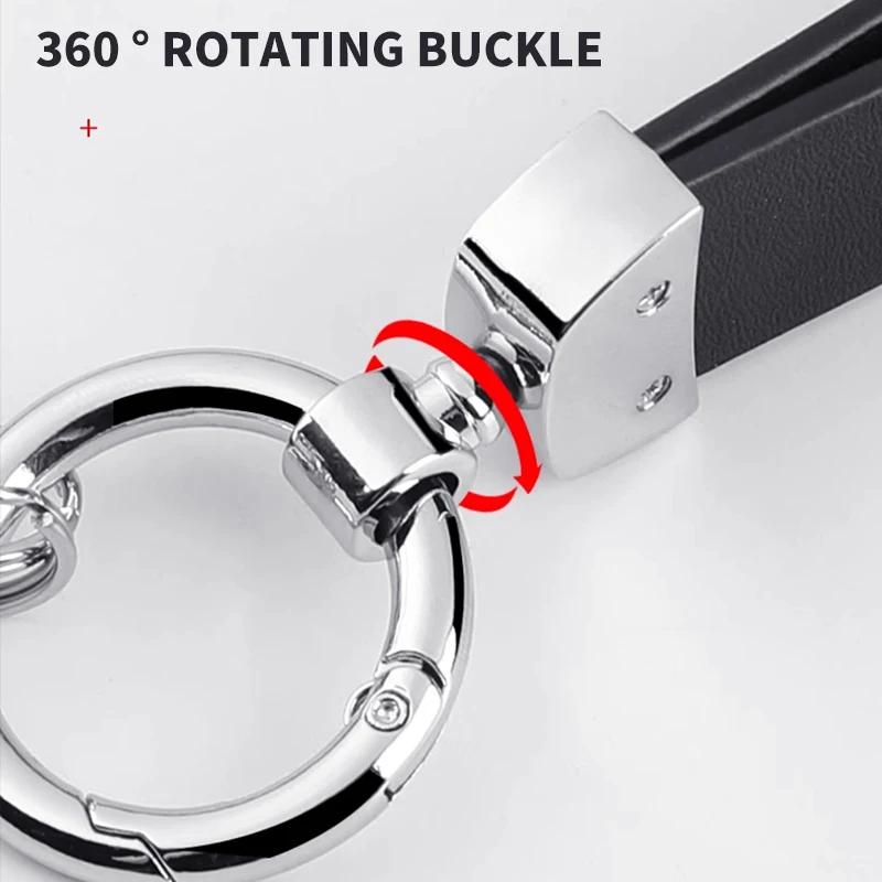 Модная 3D металлическая кожаная автомобильная брелок-цепочка Аксессуары Для Peugeot 206 207 208 306 307 308 508 106 107 108 2008 3008 5008