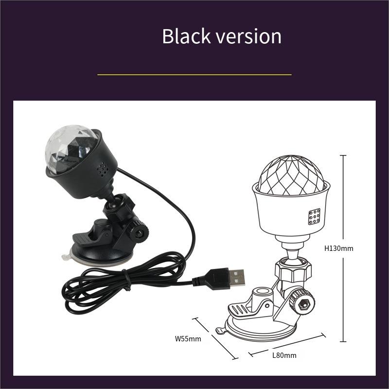 1 шт. Автомобильный проекционный фонарь USB5V блок питания красочный голосовой флэш-накопитель для спальни декоративный фонарь