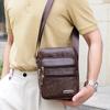 Men's Business Shoulder Bag Wear-resistant Waterproof Multi-Zipper Crossbody Bag