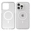For iPhone 15 Pro Max Translucent Case Magnetic Phone Cover Compatible with MagSafe