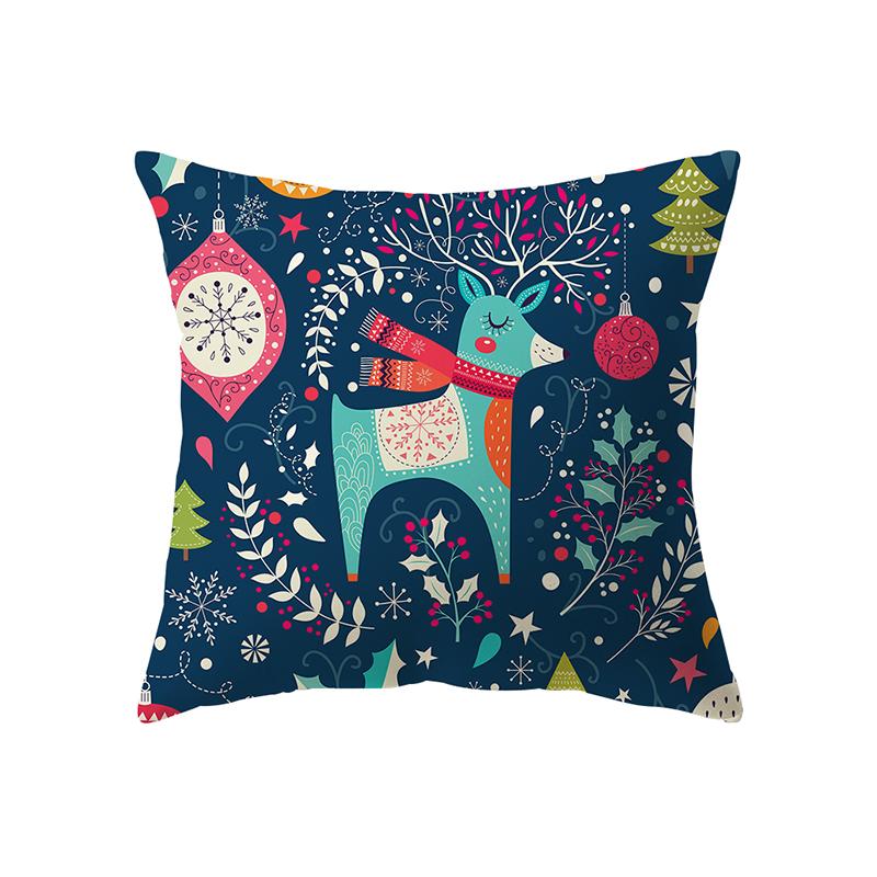 Рождественская тема Рождественские украшения с принтом наволочка для дома, гостиной, украшения дивана, подушка, наволочка