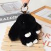 Artificial Rabbit Fur Rabbit  Key Chain Pompon Bag Pendant Cute Bunny Keychain  Gifts