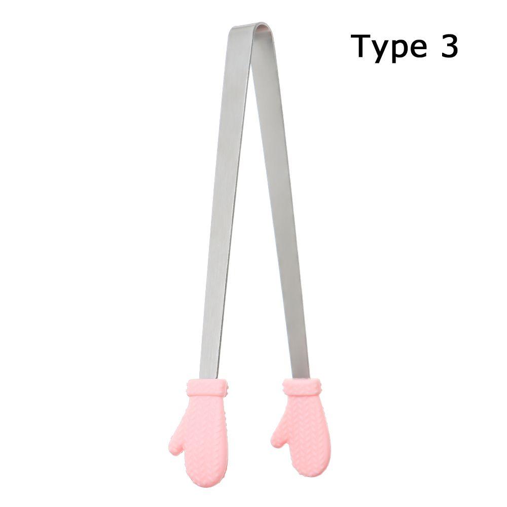 Kitchen Accessories Bread BBQ Mini Silicone Snack Food Tong Creative