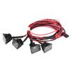 RC Crawler Roof Lights LEDs Light Bar Lamp for Axial scx10 Traxxas trx 4 Car (Red White)