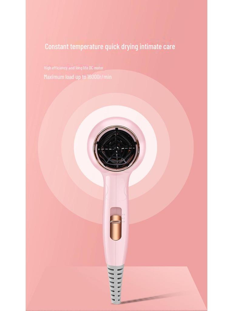 Guangba Портативный Складной Маломощный Фен с Технологией Отрицательных Ионов - Бережный к Волосам