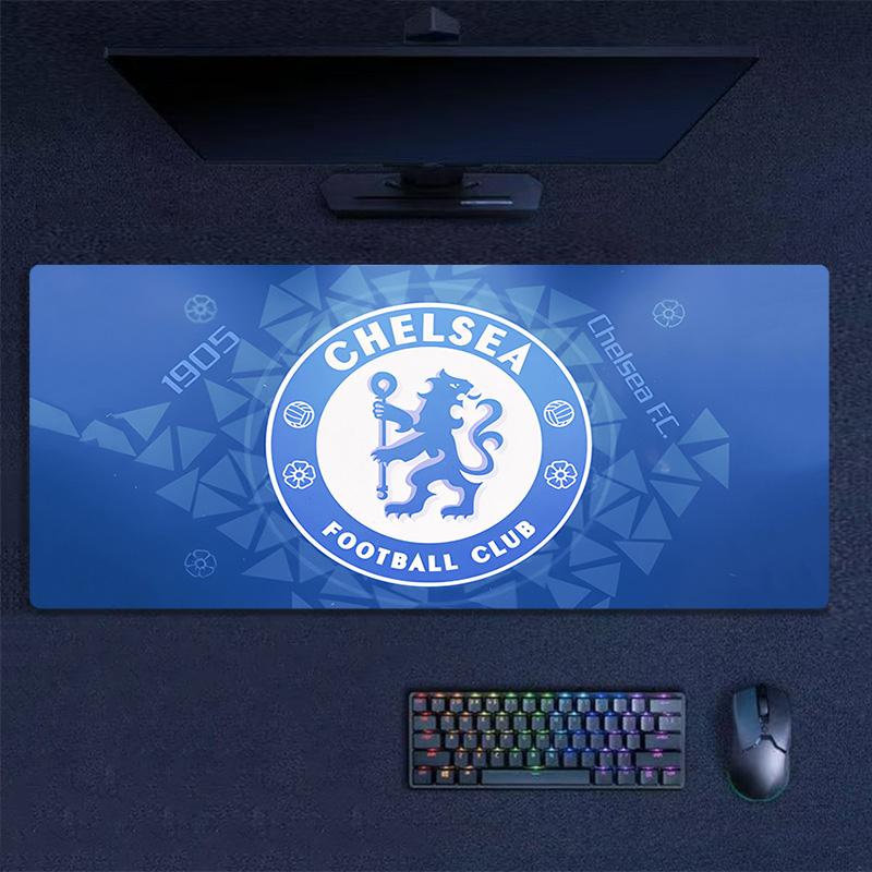 Подушка с принтом Chelsea F.C Нескользящий Коврик для ноутбука, планшета, большой коврик для мыши XXL Коврик для мини-ПК с заблокированным краем