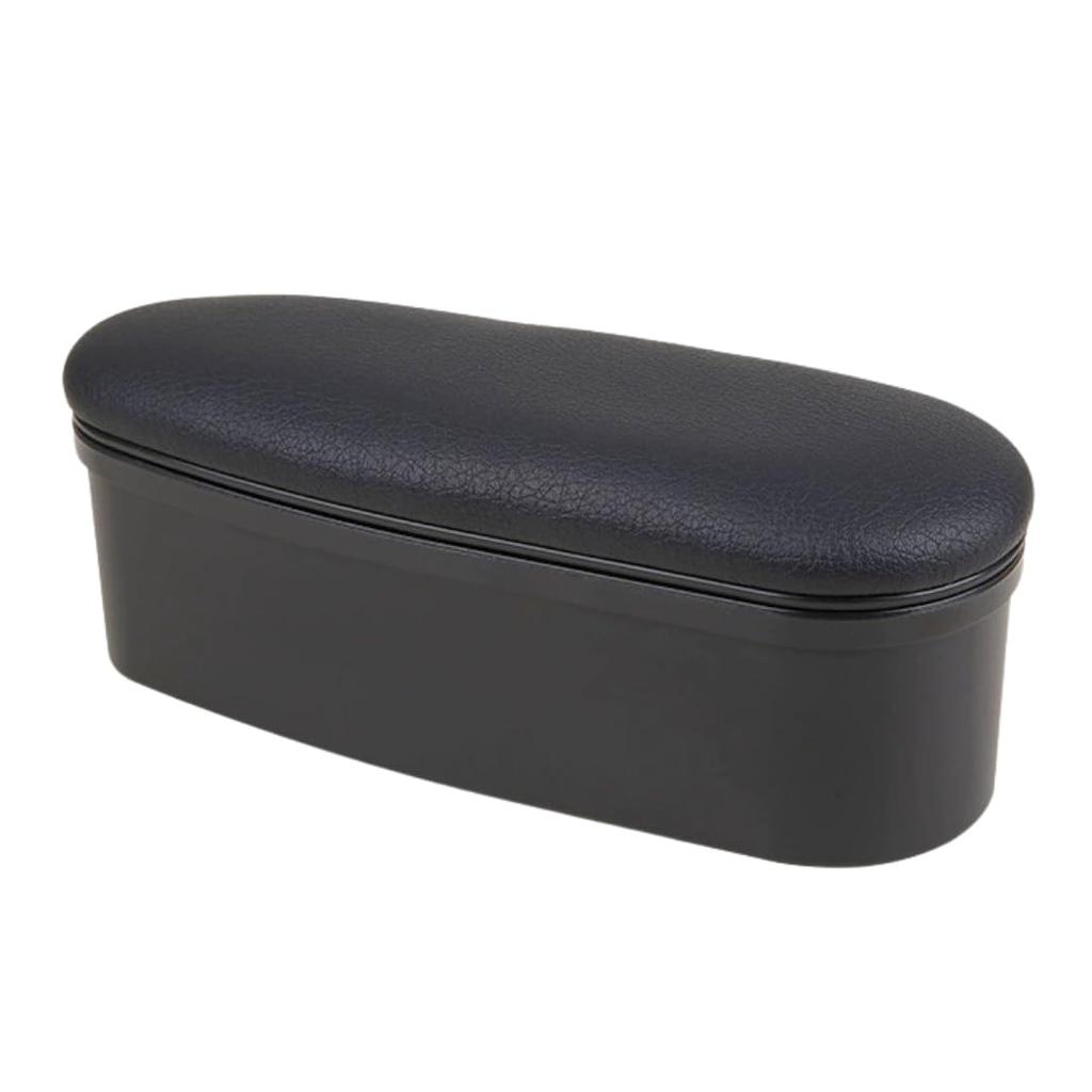 I'm So Happy Elbow Rest Car Armrest Retrofit Door Light Car Rear Seat Driver Storage Armrest Universal Car Accessories (Black)