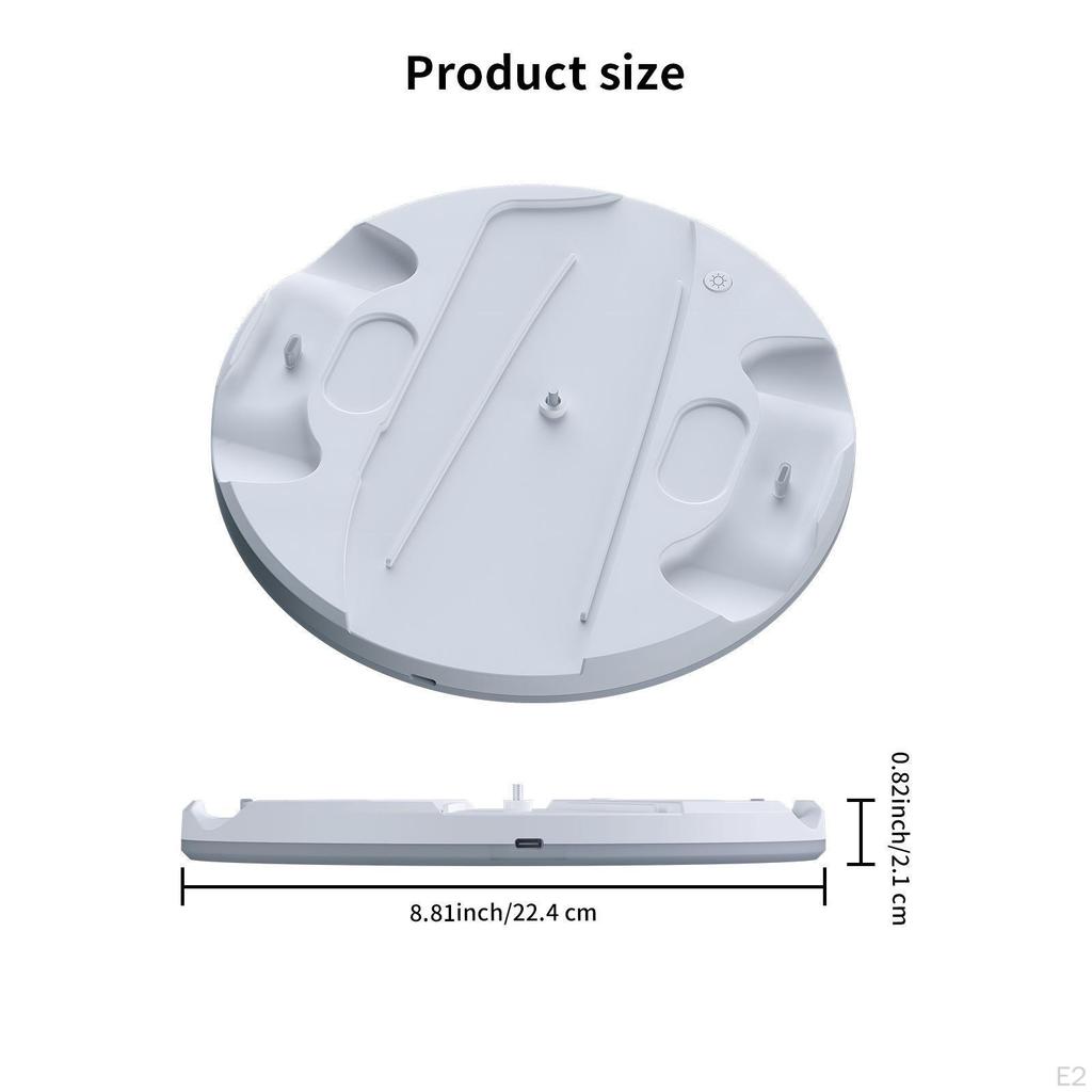 Двойная зарядная станция для контроллеров Вертикальная подставка с подсветкой Удобная для переноски Эффективная