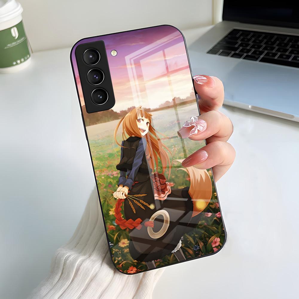 Чехол для телефона S-Spice And W-Wolf для Samsung A56 A36 A26 A16 A15 A25 A35 A55 A14 A34 A24 A54 Стеклянный чехол