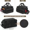 Black Hand Tool Bag Men Work Handbag Multifunctional Tool Storage Bag