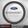Car Carbon fiber Suede Anti-slip Steering Wheel Cover For Ford Mondeo Focus Raptor Puma Edge Explorer Ecosport Ranger F150 Kuga ws1
