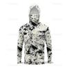Outdoor sunscreen clothing, ice silk long-sleeved fishing clothing, quick-drying breathable hoodie, face towel, integrated mosquito-proof clothing +