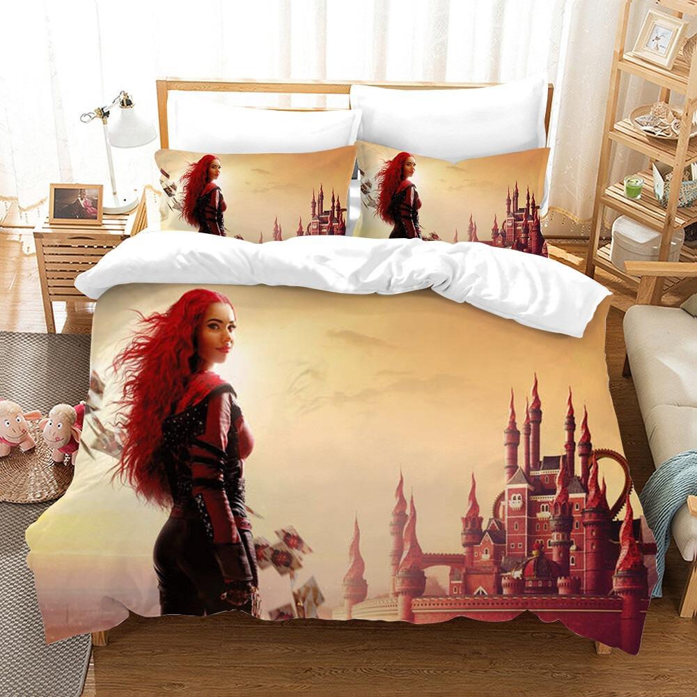 New Descendants Bedding Sets Comforter Quilt Bed Cover Duvet Cover Pillow Case 2-3 Pieces Sets Kids Adult Size Home Textiles