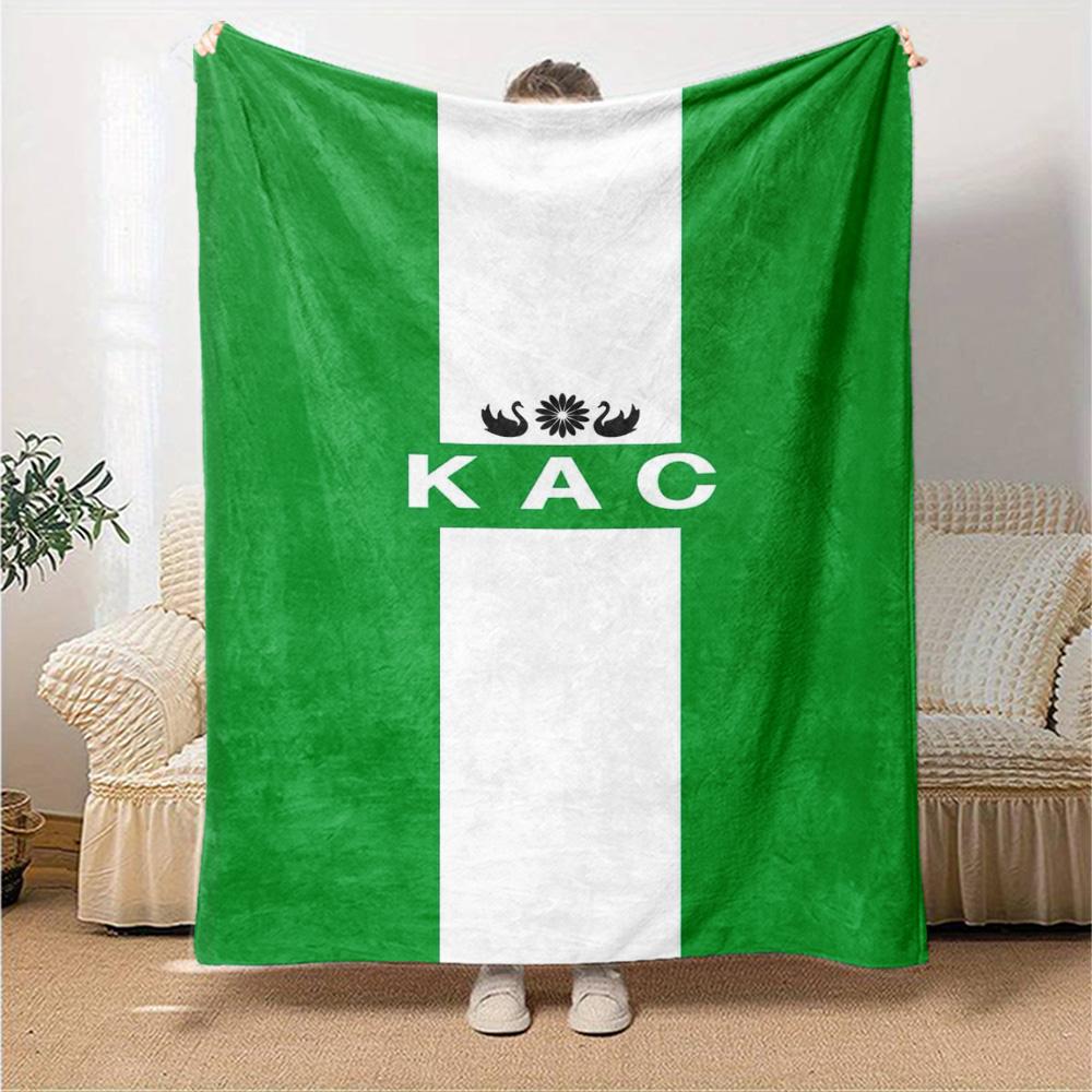KAC kenitra athletic club Print Flannel Blanket High Quality Warm Comfortable Cover for All Seasons Perfect for Gifts Home Decor