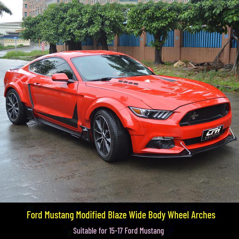 15-17 Ford Mustang Wide Body Kit: Front Lip, Side Skirts, Rear Wing