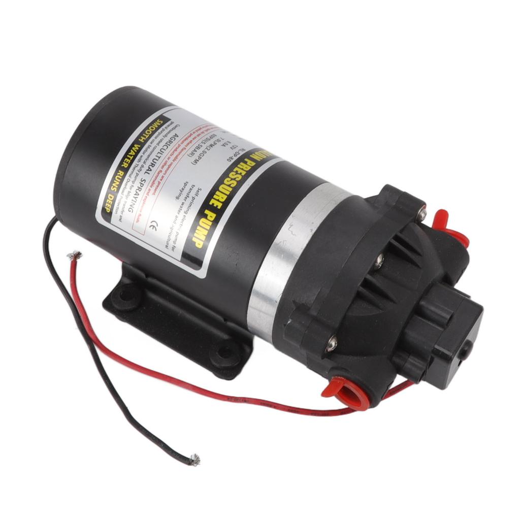 12 В постоянного тока Высоконапорный мембранный насос Горизонтальный самовсасывающий насос Роликовый очиститель воды Распыление воды