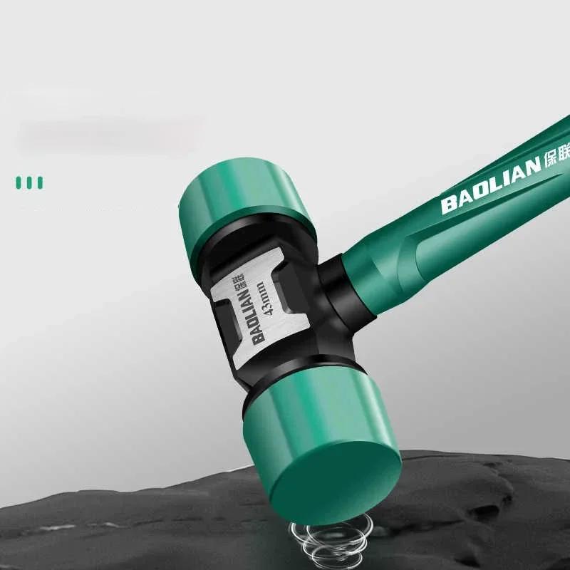 Резиновый молоток, трансформируемый многофункциональный, высокопрочный резиновый молоток, антивибрационный и нескользящий профессиональный рабочий инструмент