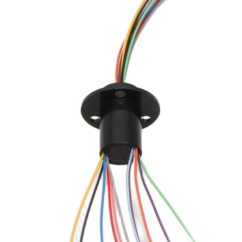 2/4/6/8/12/18 Channel Micro Rotate Slip Ring 2A Diameter 12.5mm for RC Excavator Model DIY PTZ Gimbal Electric Collector Rings