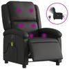 VidaXL Fauteuil de Massage Inclinable Électrique, Chaise de Relaxation avec Dossier et Repose-pied Réglables, Siège de Salon 3204258