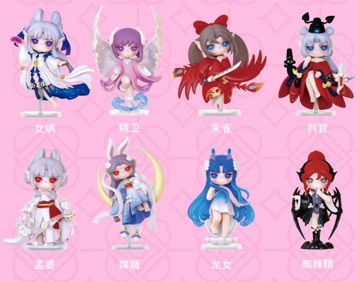 Аутентичная серия мифических персонажей древнего фольклора сури, креативная, модная, игровая, сюрприз в слепой коробке, украшение, ручная работа, игрушка для девочки, подарок