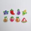 100Pcs Mixed Cartoon Glitter Watermelon Strawberry Cherry Flatback Resin Cabochon Scrapbooking for Phone Fruit Decoration DIY