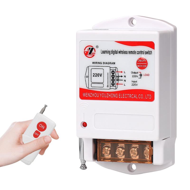 1 Set Wireless Remote for 220V Water Pump and Light Control Home Automation