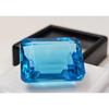 Beautiful Emerald Swiss Blue Topaz Natural 18-19 Ct Loose Gemstone