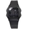 CASIO Стандартные цифровые мужские наручные часы W-800H-1BV Черные с инверсным ЖК-дисплеем Модель для зарубежного рынка