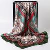 Spring/Summer New Women'S Silk Scarf 90 * 90cm Simulated Silk Twill Square Scarf Fashion Printed Large Square Scarf Professional Scarf