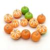 3D Simulation Orange Fruit Edible Toy Earrings, Pendant, Hair Accessories, Keyring