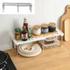 Multifunctional Retractable Kitchen and Bathroom Layered Storage Racks Kitchen and Bathroom Finishing Racks