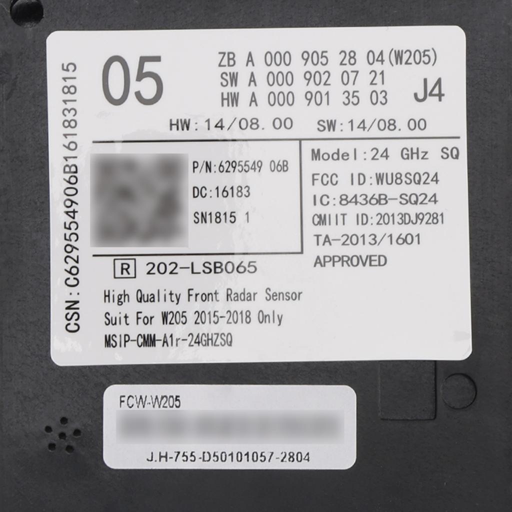 Блок управления передним радарным датчиком A0009052804 для Mercedes C-Class W205 15-18