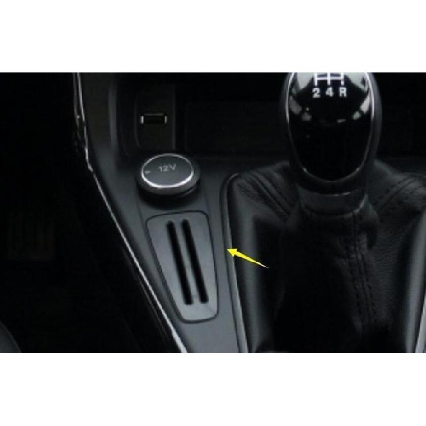 Black 1X For Ford Focus 2015-2018 Titanium Central Console Card Slot Cover Trim