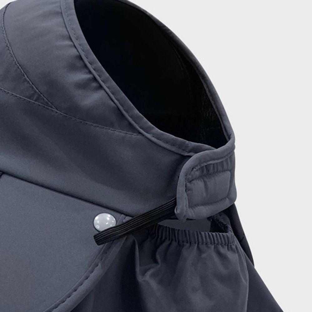 Breathable Sunscreen Cap Wide Brim Shawl Cap New Bucket Hat  Women