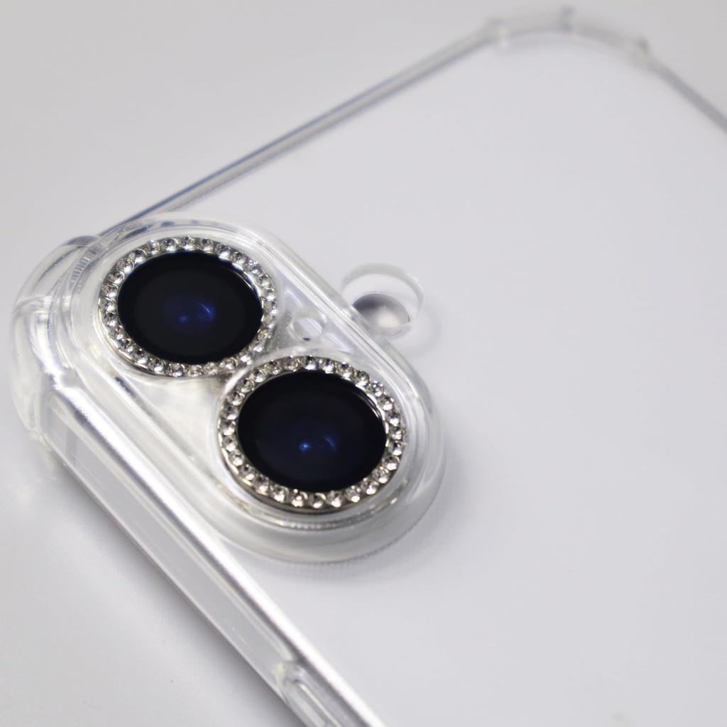 Блестящий блестящий чехол для объектива камеры со стразами для iPhone 16E 16 E 15 Pro Max 14 Plus 13 Mini 12 11 16Plus, защитные аксессуары для телефонов