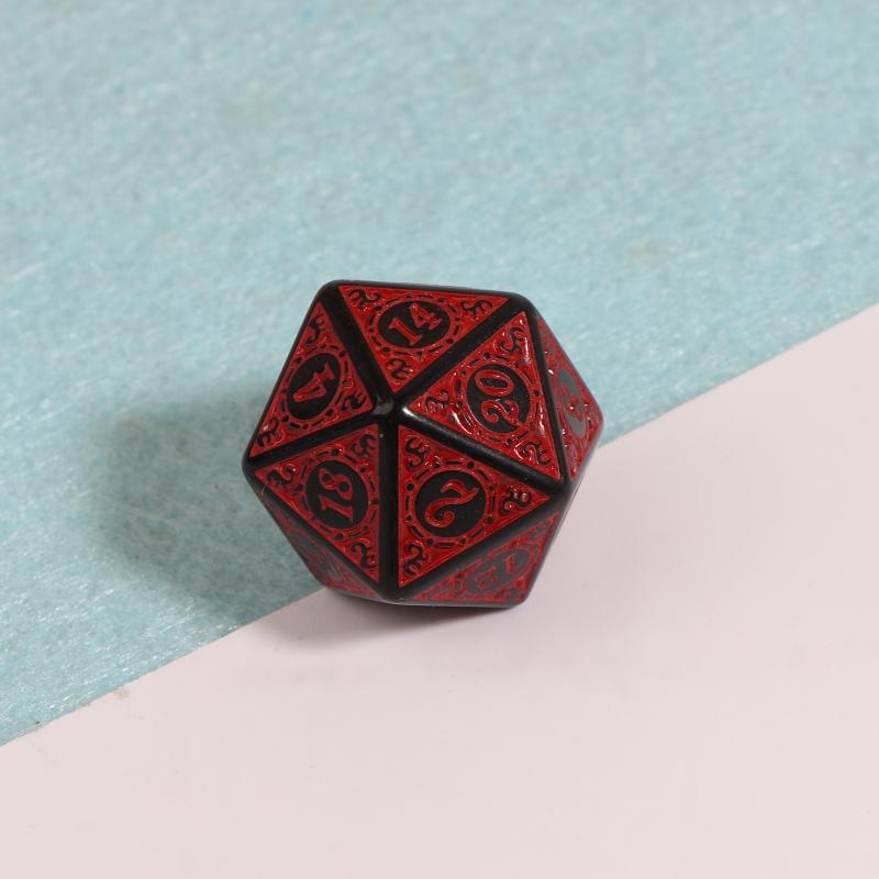 10 шт. 20-гранные многогранные акриловые кубики для настольных игр D20 кубики для математических игр с кубиками Набор акриловых кубиков для вечеринки