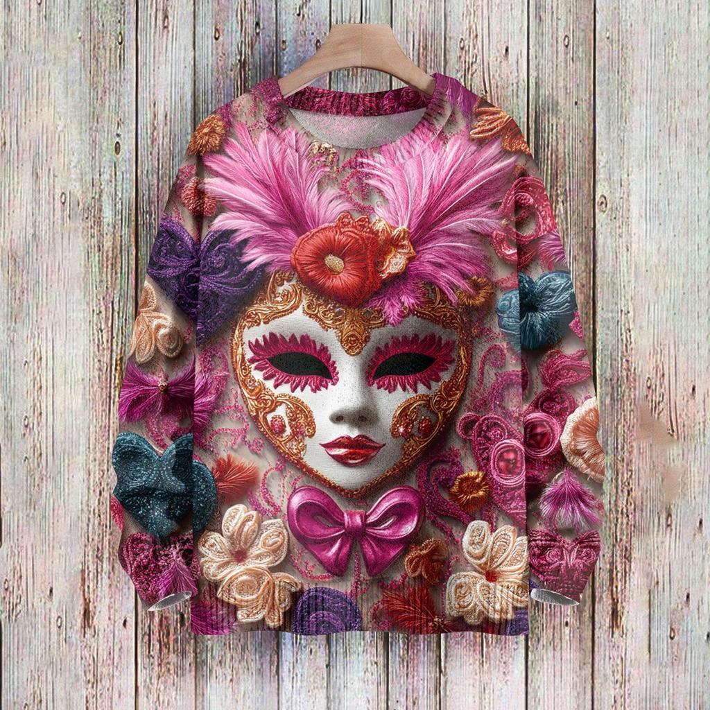 Детские толстовки Трикотаж для мальчиков и девочек Милые принтованные рубашки Круглый вырез Пуловеры Топы