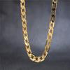 Новые ожерелья из 18-каратного золота, 20 дюймов, классические 8 мм, боковая цепочка, ожерелье для мужчин, ювелирные изделия высокого качества, подарки на свадьбу