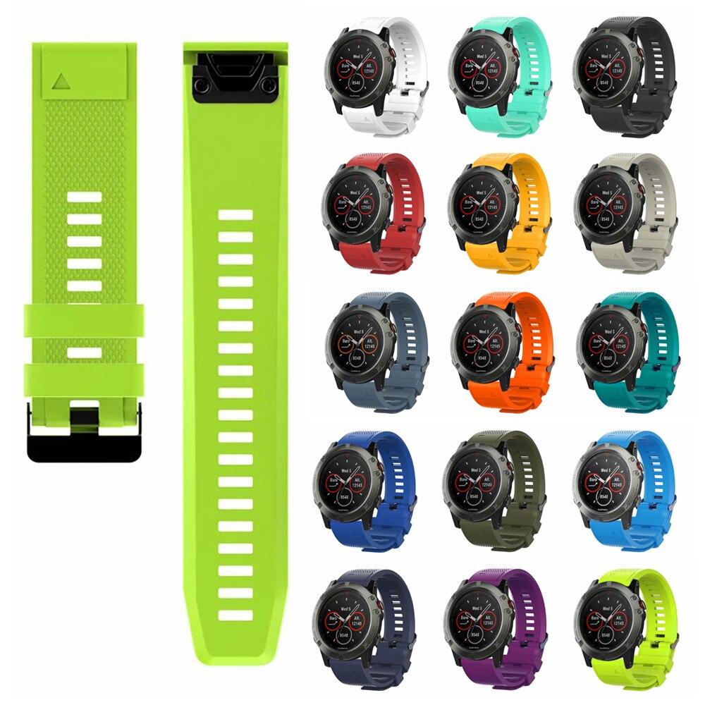 Ремешок для часов Fenix 7 22 мм, ремешки для Garmin Fenix 5X Plus, 26 мм Fenix 6S Pro, сменный силиконовый ремешок 20 мм, быстросъемный ремешок